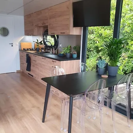 Modern, Brand New Houseboat Near Amsterdam Botel Monnickendam